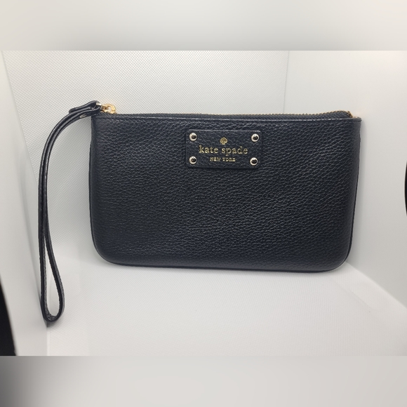 kate spade Handbags - Kate Spade Black Leather Wristlet NEW CONDITION